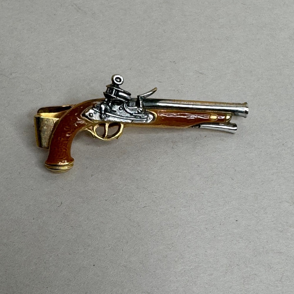 Vintage Avon Tie Clip Gold-Tone Enamel Jewelry Weapon